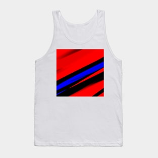 red blue abstract texture art Tank Top